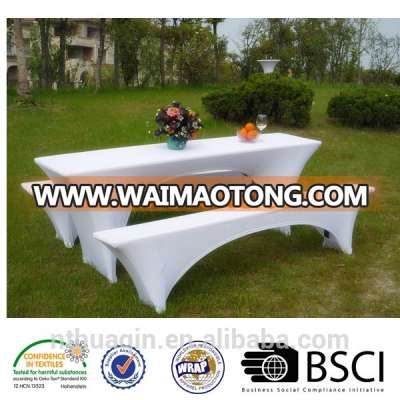 Spandex stretch beer bench cover elastic Stehtischhusse wedding stretch beer garden sets Stretch-Hussen