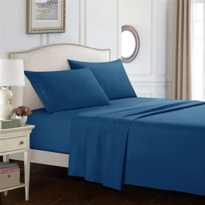 Polyester Soft Brushed Microfiber Fabric linens 4pcs Per Set 90gsm Bedsheets Bedding Set