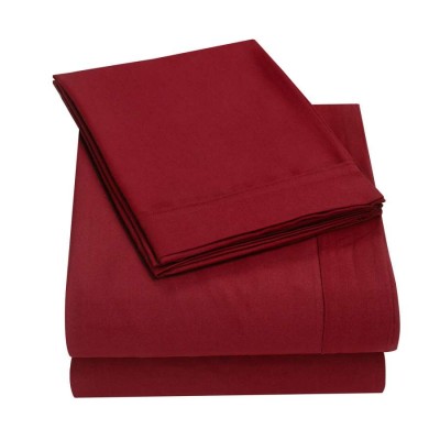 Soft Brushed Microfiber Bedding Sheet Set Shrinkage and Fade Resistant Easy Care 1 Fitted 1 flat Sheet 2 pillowcase